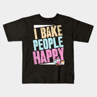 I bake people happy Kids T-Shirt